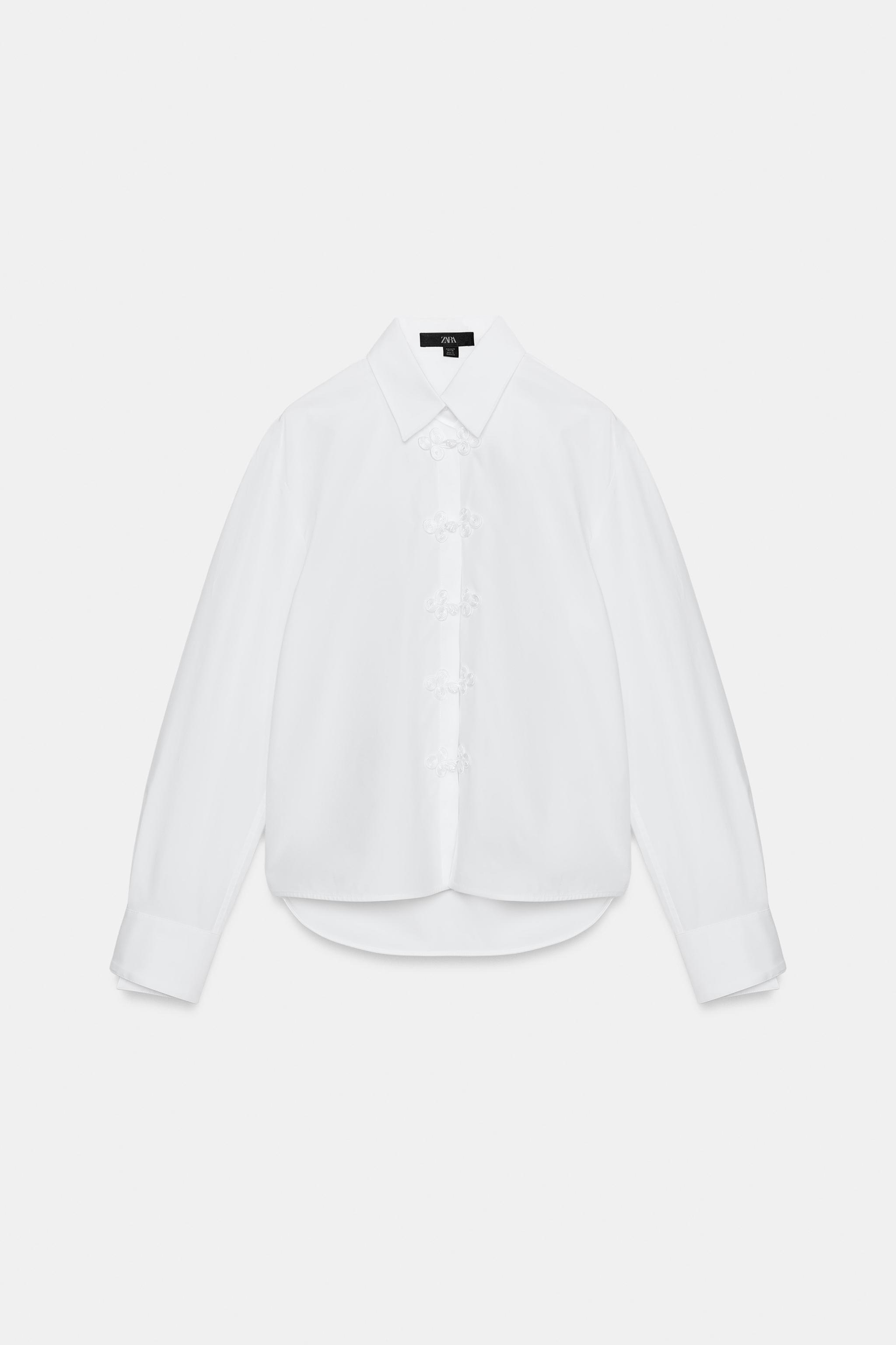 CHEMISE À RAYURES ET BRANDEBOURGS ZW COLLECTION
